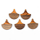 Resin & Walnut Wood Pendants(RESI-S389-046B-A01)-1