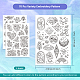 4 Sheets 11.6x8.2 Inch Stick and Stitch Embroidery Patterns(DIY-WH0455-025)-2