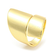Rack Plating Brass Twist Open Cuff Rings, Long-Lasting Plated, Lead Free & Cadmium Free, Real 18K Gold Plated, US Size 7 1/4(17.5mm)(RJEW-Q784-06G)