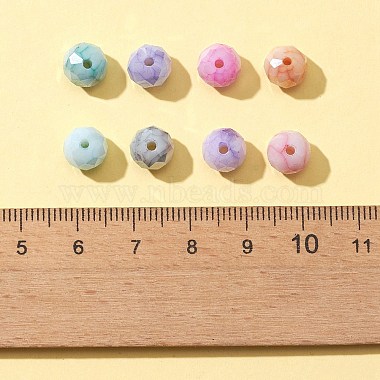 104Pcs 8 Colors Opaque Baking Painted Glass Beads Strands(EGLA-FS0001-27)-4