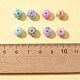 104Pcs 8 Colors Opaque Baking Painted Glass Beads Strands(EGLA-FS0001-27)-4