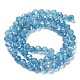Transparent Electroplate Glass Beads Strands(EGLA-F160-02C)-2