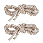 Rhinestone Replacement Drawstring Cords, with Alloy Cord Ends, for Sports Pants, Sweatpants, Sweaters, Jackets, Hoodies, Crystal, 1400~1410x6mm(DIY-WH0496-81A)