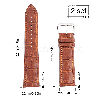 bracelets de montre en cuir gorgecraft(WACH-GF0001-002C-02)-2