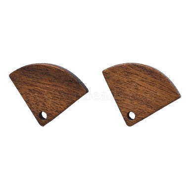 Accessoires de boucles d'oreilles en bois de noyer(MAK-N032-048)-3