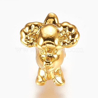 Real Gold Plated Sheep Alloy Beads