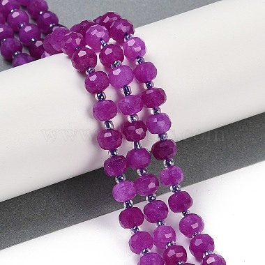 Natural Dyed White Jade Beads Strands(G-H057-A20-03)-2