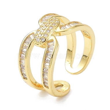 Real 18K Gold Plated Wide Band for Men Women(X-ZIRC-C021-12G)-3
