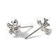Brass Cubic Zirconia Stud Earring Settings(CU-CBA53F6-01P)-2