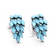 Bohemian Synthetic Turquoise Grape Stud Earrings(EJEW-H085-02B)-1