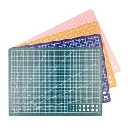 Double Sided PVC Plastic Cutting Mat Pad, Rectangle, for Ceramic & Clay Tools, Rectangle, Random Color, 30x22cm(SCRA-PW0004-140B)