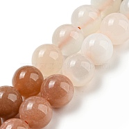 Natural Multi-Moonstone Beads Strands, Round, 10mm, Hole: 0.9mm, about 38~40pcs/strand, 15.47''~15.87''(39.3~40.3cm)(G-P503-10MM-04)