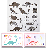 Clear Silicone Stamps, for DIY Scrapbooking, Photo Album Decorative, Cards Making, Dinosaur, 150x150x3mm(DIY-WH0504-58)