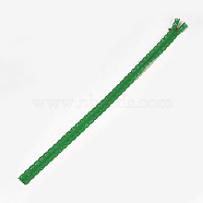Garment Accessories, Nylon Lace Zipper, Zip-fastener Components, Lime Green, 34x2.4cm(FIND-WH0013-A-23)