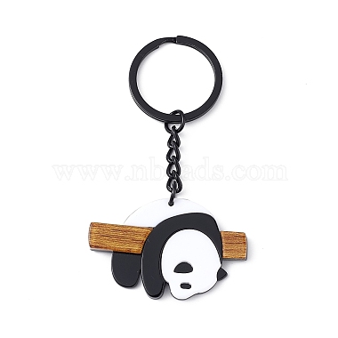 Cute Bamboo Panda Acrylic Pendant Keychain(KEYC-C002-01)-2