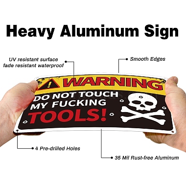 Уф-защищенный и водонепроницаемый алюминиевый предупреждающие знаки(AJEW-WH0111-K17)-4