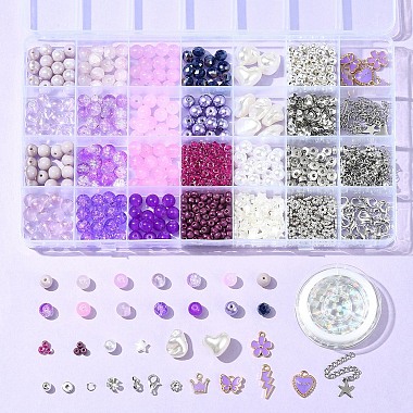 DIY-Kits zum Herstellen von Armbändern aus Glas(DIY-FS0007-17)-7