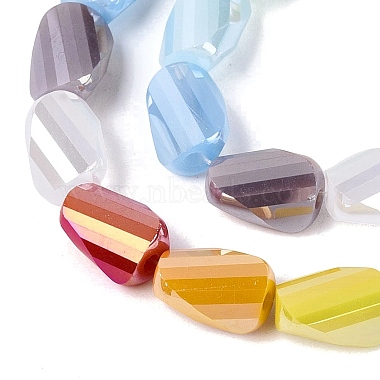 plaquer des brins de perles de verre opaques(EGLA-N022-10A-B01)-3
