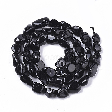 Natural Black Tourmaline  Beads Strands(X-G-S363-027)-2