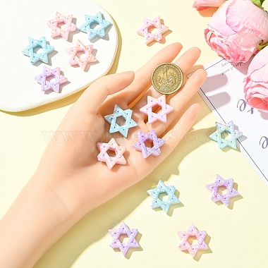 15Pcs UV Plating Acrylic Beads(PACR-YW0001-43)-5