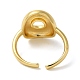 Initials Brass Open Cuff Ring for Women(RJEW-N046-02O-G)-3