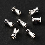Brass Beads, Bamboo Stick, Silver, 6x4mm, Hole: 1.6mm(KK-WH0044-48A-S)