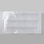 Glass Glitter Hotfix Rhinestone, Iron on Patches, Dress Shoes Garment Decoration, Clear, 275x338x1.5mm(DIY-WH0816-210B)