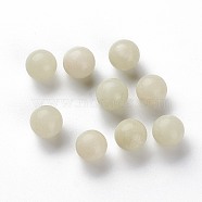 Natural New Jade Beads, Gemstone Sphere, No Hole/Undrilled, Round, 10mm(G-G813-14A)