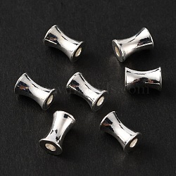 Brass Beads, Bamboo Stick, Silver, 6x4mm, Hole: 1.6mm(KK-WH0044-48A-S)