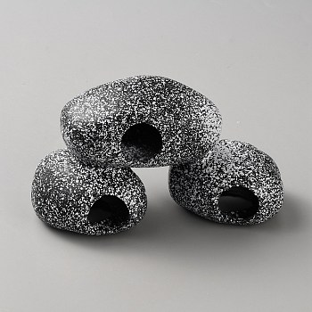 Resin Aquarium Cave Stone Micro Landscape Scene Ornaments, For Aquarium Fish Tank Decoration, Gray, 180x65x100mm