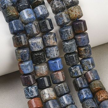 Natural Dumortierite Beads Strands, Column, 8x8.5mm, Hole: 1mm, about 49pcs/strand, 15.55''(39.5cm)