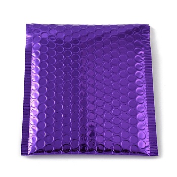 Polyethylene & Aluminum Laminated Films Package Bags, Bubble Mailer, Padded Envelopes, Rectangle, Blue Violet, 17~18x15x0.6cm