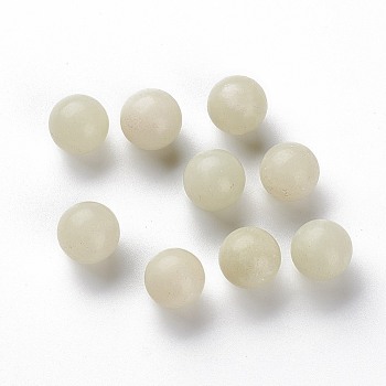 Natural New Jade Beads, Gemstone Sphere, No Hole/Undrilled, Round, 10mm
