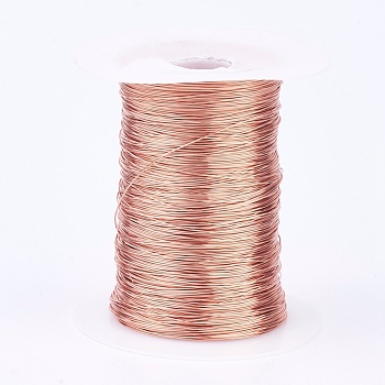 Eco-Friendly Copper Wire, Copper Beading Wire for Jewelry Making, Raw(Unplated), 24 Gauge, 0.5mm, about 1082.68 Feet(330m)/500g