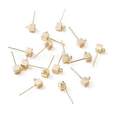 Brass Stud Earring Findings(KK-WH0035-97)-2