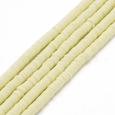 Handmade Polymer Clay Bead Strands(CLAY-T002-4mm-75)-1