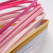6 Colors Quilling Paper Strips, Pink, 390x5mm, about 120strips/bag, 20strips/color(DIY-J001-5mm-39cm-A03)