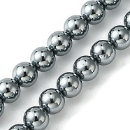 Terahertz Stone Beads Strands, Round, 6mm, Hole: 1mm, about 64pcs/strand, 15.35''(39cm)(G-Z034-B13-03)