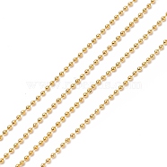Brass Ball Chains, Long-Lasting Plated, Soldered, Cadmium Free & Lead Free, Golden, 1.5mm(CHC-XCP0001-34)