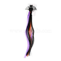 Halloween Headgear, Bat Decorative Wig Hairpin, Party Hair Decorations, Colorful, 415mm(PHAR-H065-05)