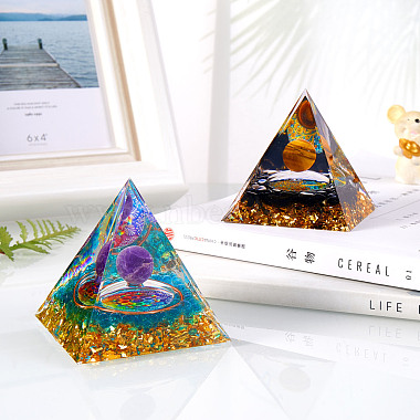 Natural Purple Aventurine Crystal Pyramid Decorations(JX071A)-4