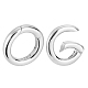 2Pcs 925 Sterling Silver Spring Gate Rings(FIND-GA0007-94A)-1