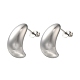 304 Stainless Steel Teardrop Stud Earrings for Wome(EJEW-S237-01C)-1