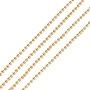 Brass Ball Chains, Long-Lasting Plated, Soldered, Cadmium Free & Lead Free, Golden, 1.5mm