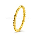 304 Stainless Steel Plain Band Rings, Round, Golden, US Size 7(17.3mm)(PW-WG3E5A5-04)