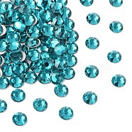 Preciosa&reg MAXIMA Crystal No Hotfix Flatback Stones, Czech Crystal, Dura Foiling, Round(438 11 615 Chaton Rose), 60230 Blue Zircon, SS12(3~3.2mm)(Y-PRC-NSS12-60230)