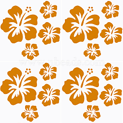 PET Self Adhesive Car Stickers, Waterproof Floral Car Decorative Decals for Car Decoration, Gold, 150x150x0.2mm(STIC-WH0010-05D)