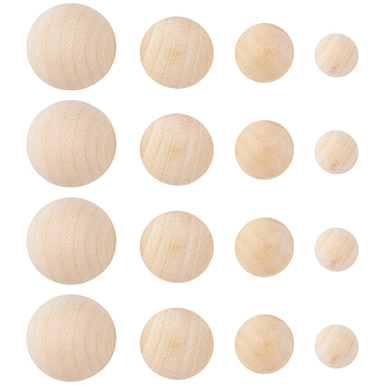 Wood Cabochons, Half Round, 14.5~29.5x8~15.5mm, 120pcs/set