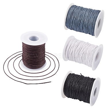 yilisi 4 rouleaux 4 couleurs cordons de fil de coton ciré(YC-YS0001-01)-2