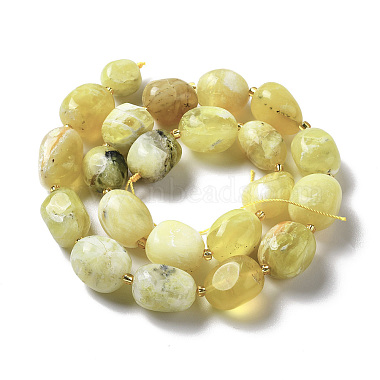 Natural Yellow Opal Beads Strands(G-B028-B13)-4